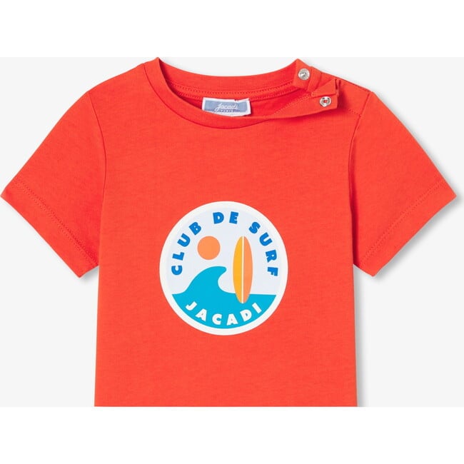 Baby Boy Short Sleeve T-Shirt Dark Orange - T-Shirts - 3