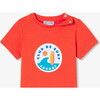 Baby Boy Short Sleeve T-Shirt Dark Orange - T-Shirts - 3 - thumbnail
