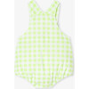 Baby Boy Gingham Romper White/Green - Rompers - 2