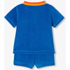 Baby Boy French Terry Shorts Set Prussian Blue - Mixed Apparel Set - 2 - thumbnail