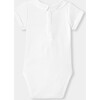 Baby Boy Bodysuit In Interlock White - Onesies - 2 - thumbnail