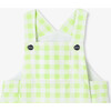 Baby Boy Gingham Romper White/Green - Rompers - 3