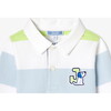 Baby Boy Long/Sleeve Polo Shirt White/Green - Polo Shirts - 3