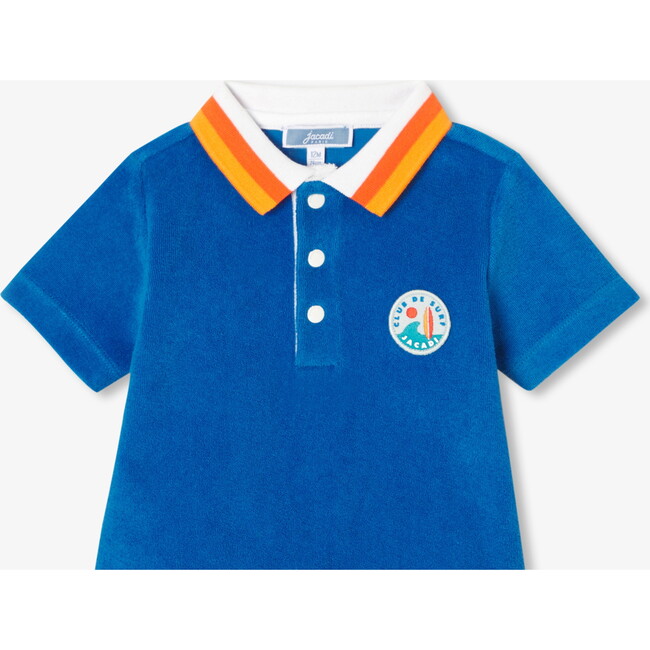 Baby Boy French Terry Shorts Set Prussian Blue - Mixed Apparel Set - 3