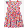 Girl Dress In Liberty Fabric Orange/Multicolour - Dresses - 3 - thumbnail