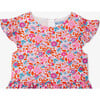 Girl Dress In Liberty Fabric Orange/Multicolour - Dresses - 4 - thumbnail