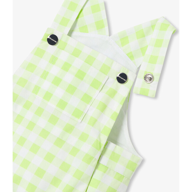 Baby Boy Gingham Romper White/Green - Rompers - 5
