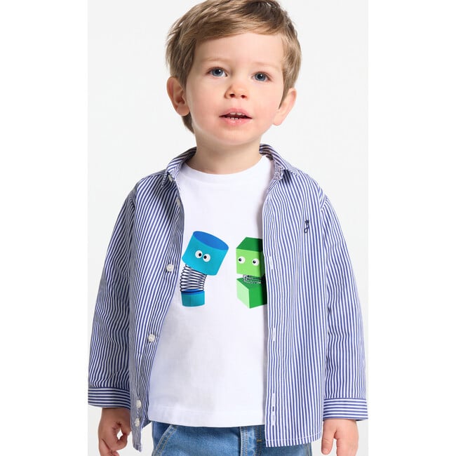 Baby Boy Short Sleeve T-Shirt White - T-Shirts - 2