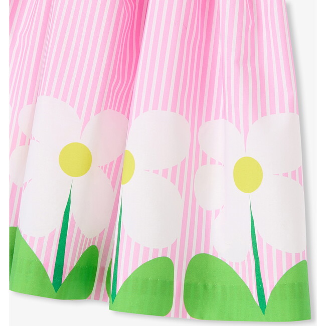 Girl Cross/Over Back Dress White/Pink - Dresses - 5