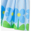 Girl Cross/Over Back Dress White/Blue - Dresses - 5