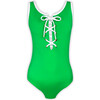 Taru Sleeveless One-Piece Swimsuit, Green - One Pieces - 1 - thumbnail