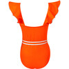 Tika Sleeveless One-Piece Swimsuit, Orange - One Pieces - 3