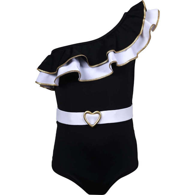 Oila Sleeveless One-Piece Swimsuit, Black