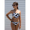 Leslie Sleeveless Two-Piece Bikini, Yellow - Two Pieces - 2 - thumbnail