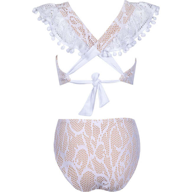 London Sleeveless Two-Piece Bikini, White - Two Pieces - 4