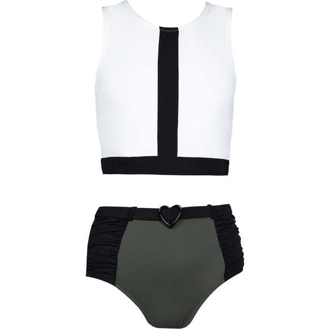 Brooklyn Sleeveless Two-Piece Bikini, White