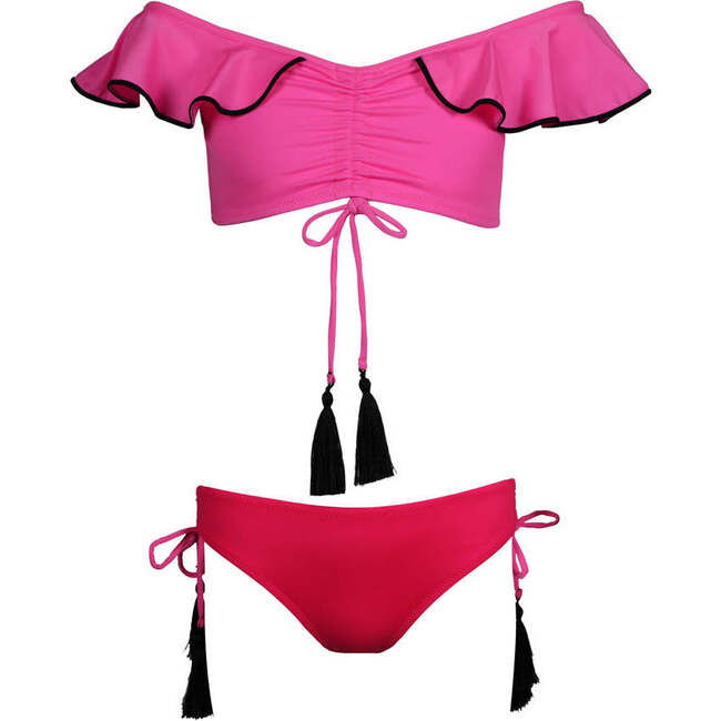 Ariana Sleeveless Two-Piece Bikini, Pink