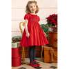 Sofia Red Smocked Dress - Dresses - 4