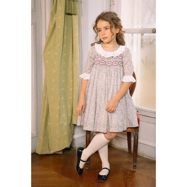 Isadora Floral Long Sleeve Smocked Dress - Dresses - 2