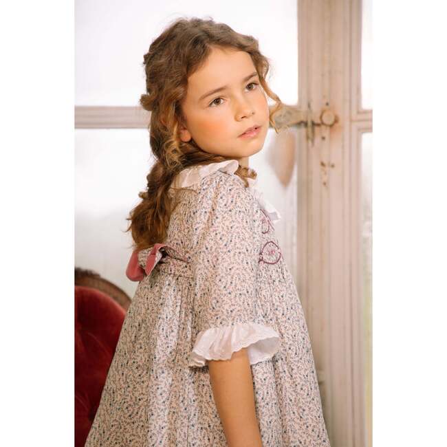 Isadora Floral Long Sleeve Smocked Dress - Dresses - 4
