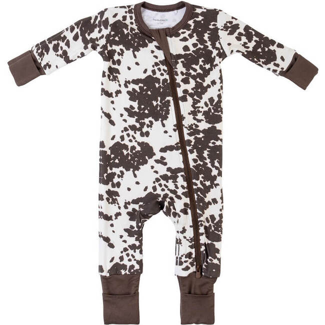 Baby Bamboo Pajamas W/ DreamCuffs®, Cow