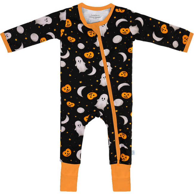 Baby Bamboo Pajamas W/ DreamCuffs®, Ghosts - Footie Pajamas - 2