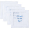 Please Leave by 9 Cocktail Napkins, Light Blue - Tabletop - 2