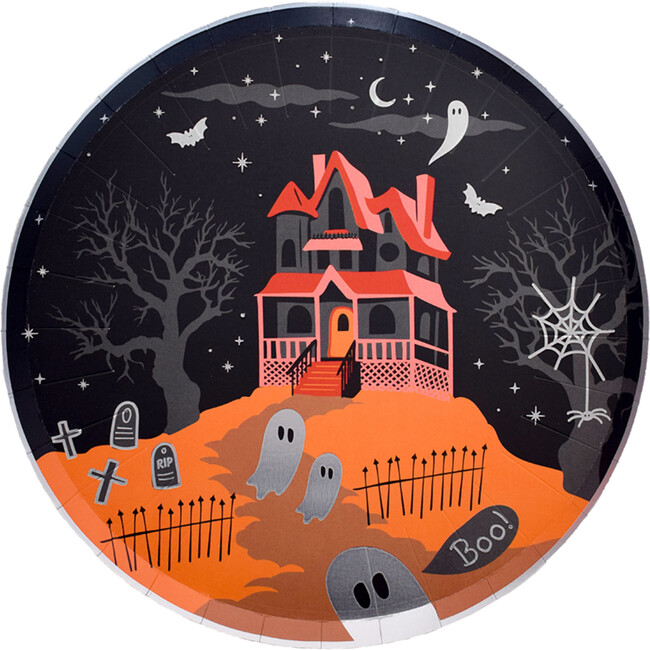 Trick or Treat Street Scene Large Plates