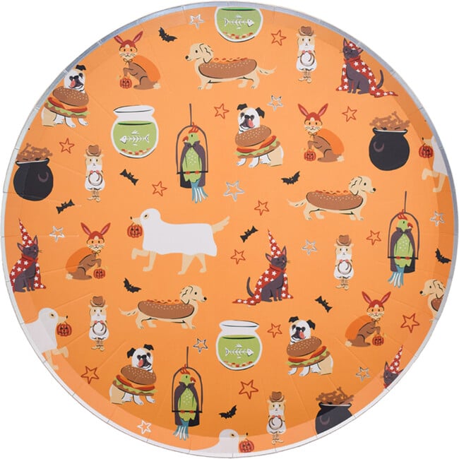 Trick or Treat Street Pets in Costume Large Plates