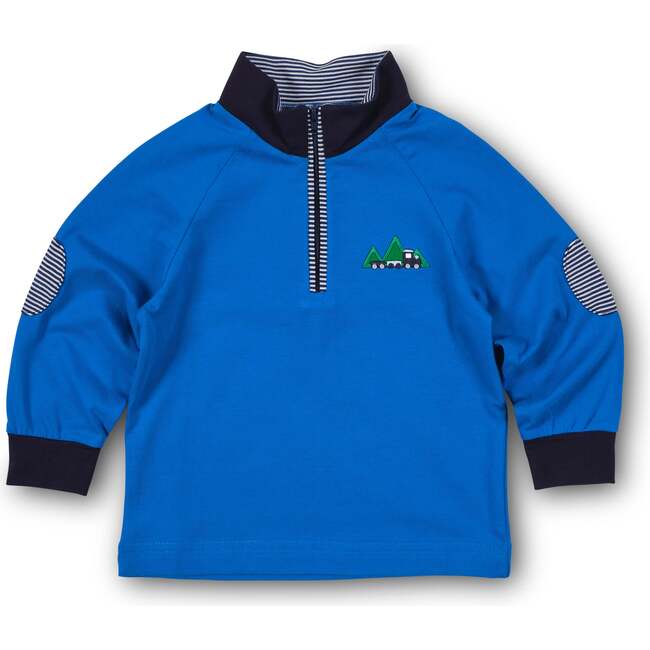 Knit Raglan 1/2 Zip Shirt With Train