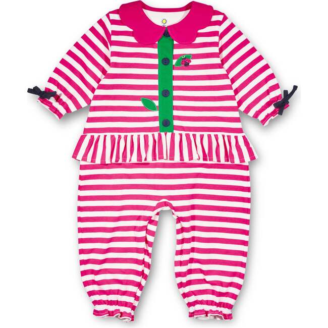 Stripe Knit Longall With Ladybug