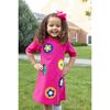 Pique Knit Dress With Flower Dots - Dresses - 2