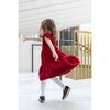 Stretch Velvet Dress With Tulip Sleeves - Dresses - 3