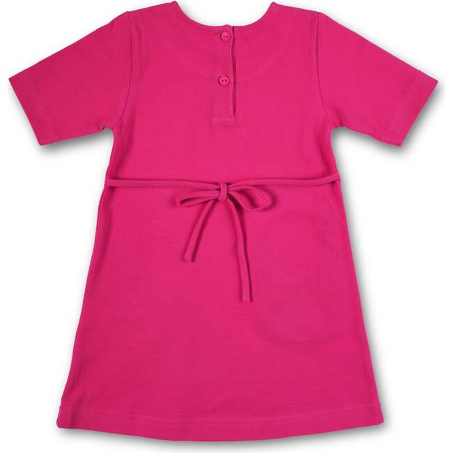 Pique Knit Dress With Flower Dots - Dresses - 3
