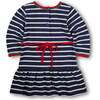 Stripe Knit Dress With Embroidered Holly - Dresses - 4