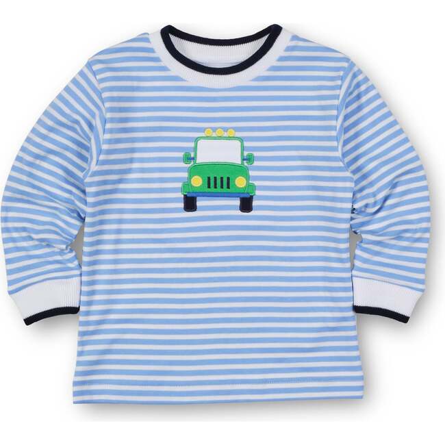 Stripe Knit Shirt With Safari Jeep