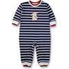 Stripe Knit Longall With Holiday Lights Dog - Rompers - 1 - thumbnail