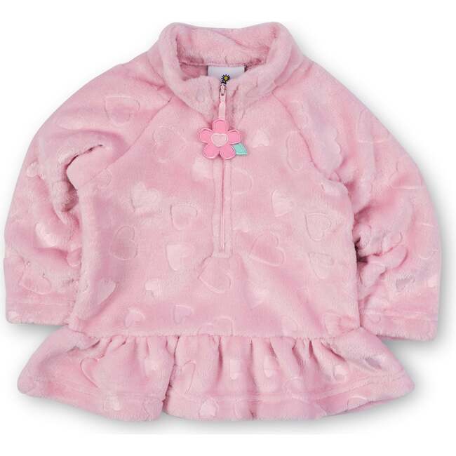 Heart Fleece Top With Flowers