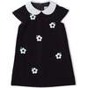 Velvet Dress With Flowers - Dresses - 1 - thumbnail