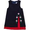 Corduroy Jumper With Flowers - Dresses - 1 - thumbnail