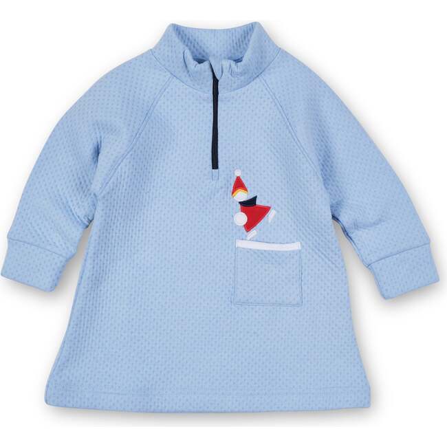 Jacquard Knit Dress With Ice Skater