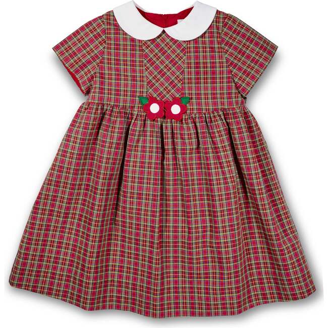 Plaid Dress With Flowers