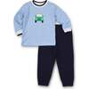 Stripe Knit Shirt With Safari Jeep - Shirts - 3