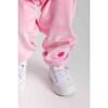 Velour Jogger Pants With Flower - Pants - 2