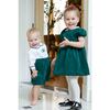 Pique And Velvet Long Sleeve All In One Shortall - Rompers - 2