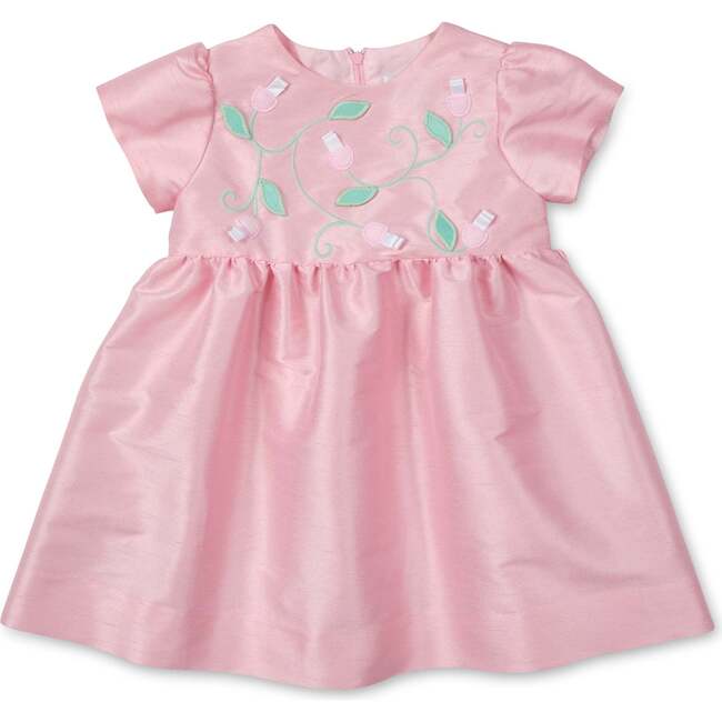 Dupioni Dress With Flower Vines