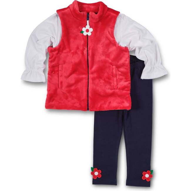 Plush Fleece Zip Up Vest - Vests - 3