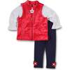 Plush Fleece Zip Up Vest - Vests - 3