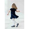 Stretch Velvet Dress With Pearls - Dresses - 2