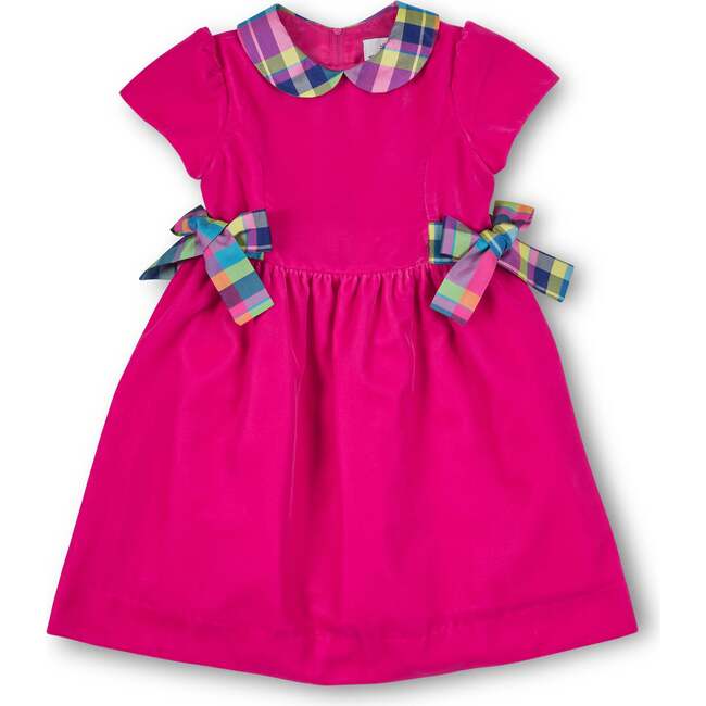 Velvet Dress With Side Bows